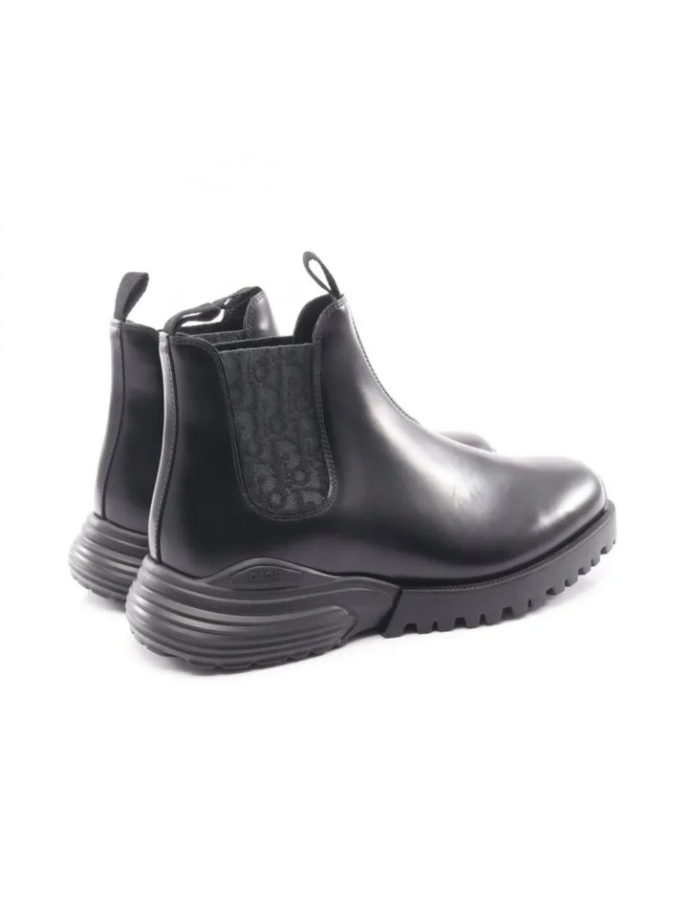 Dior Boots Combat Chelsea Oblique Leather